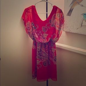 Redish Coral Multicolor ENFOCUS STUDIOS DRESS